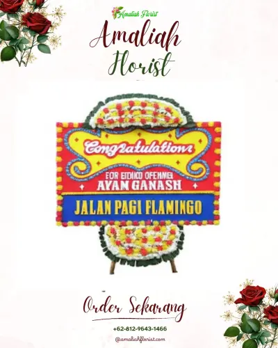 Bunga Papan Congratulation di Weru